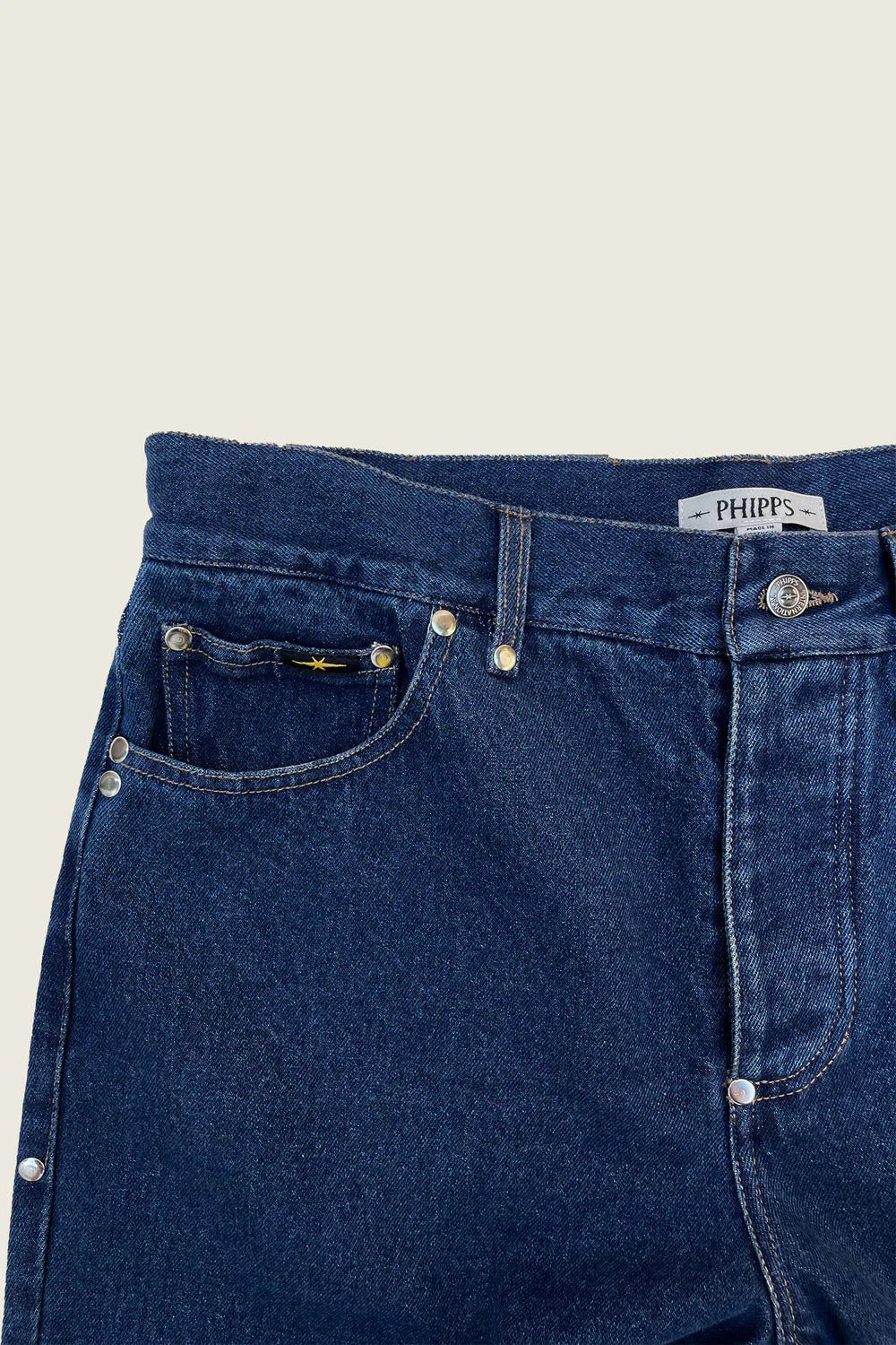 PHIPPS STUD JEAN MID WASH