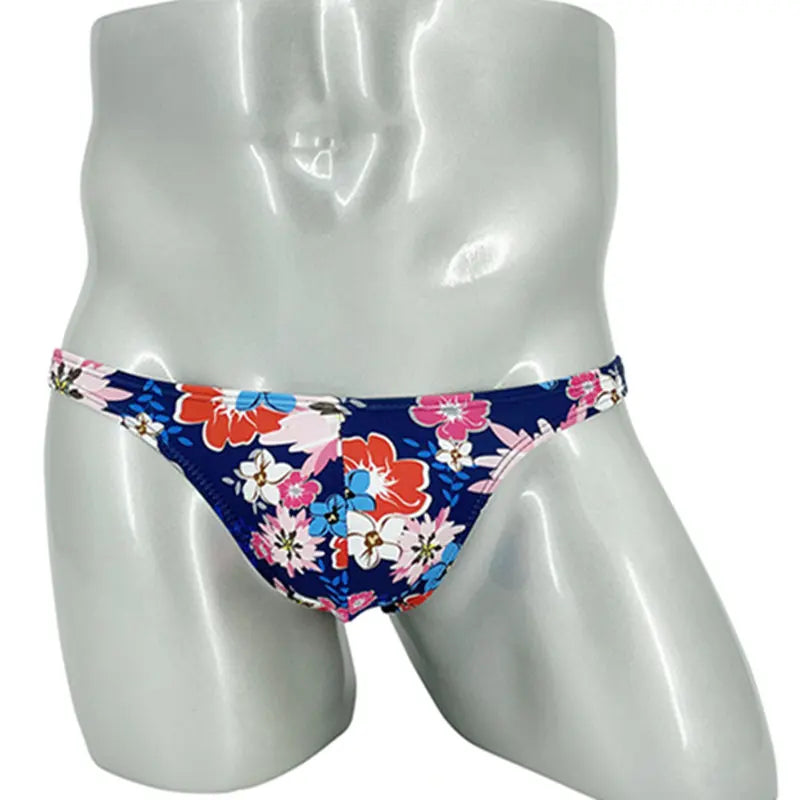 Tropical Monstera Low Cut Swim Brief