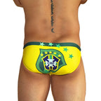 Brazil Flag Low Cut Swim Brief