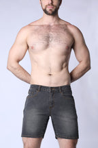CellBlock 13 Saddleback Denim Short - Black