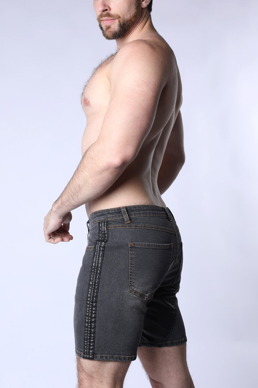 CellBlock 13 Saddleback Denim Short - Black