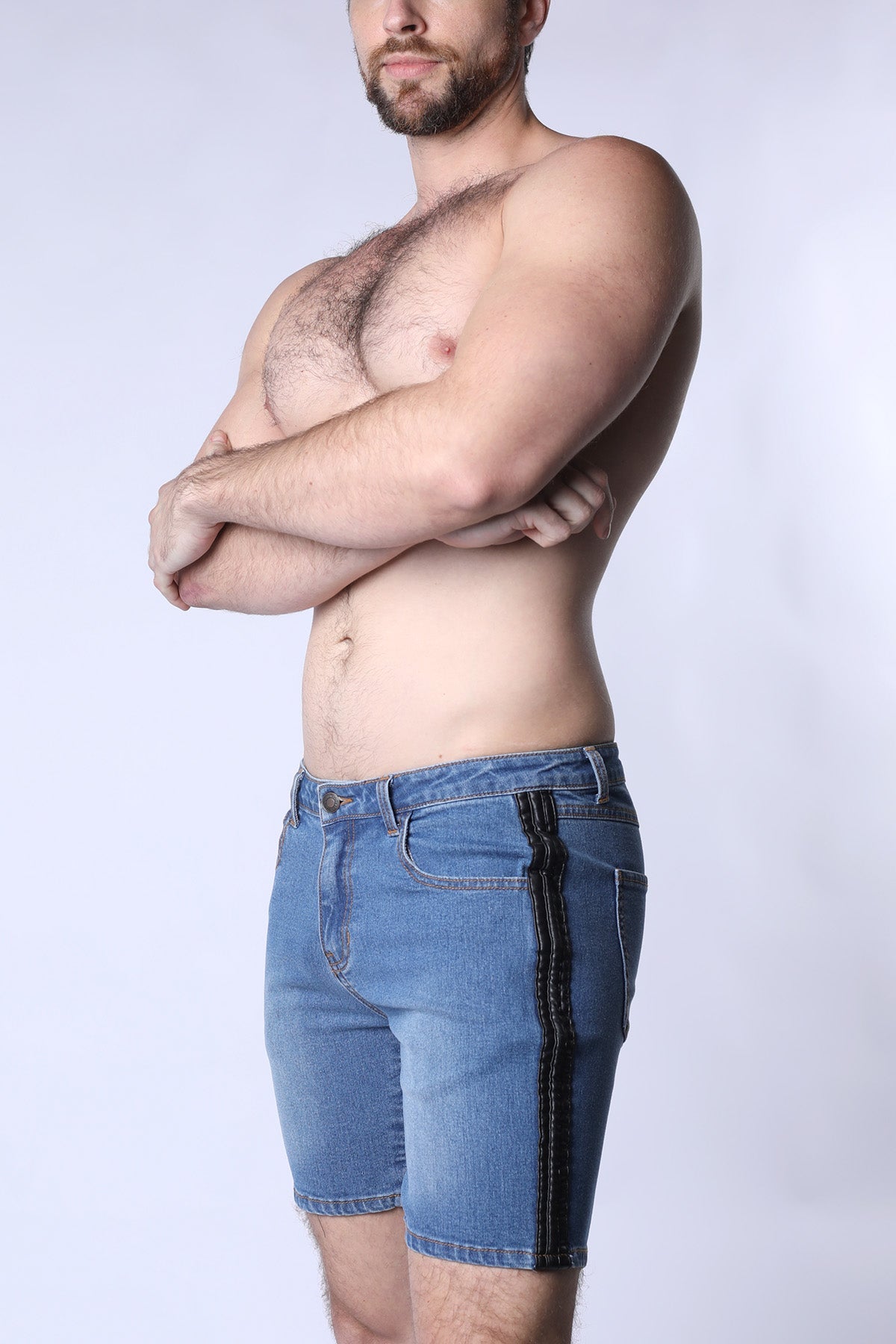 CellBlock 13 Saddleback Denim Short - Light Blue