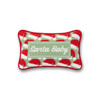 Santa Baby Mini Needlepoint Pillow