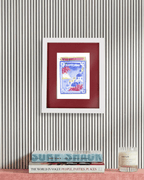 Santorini Matchbook Art Print
