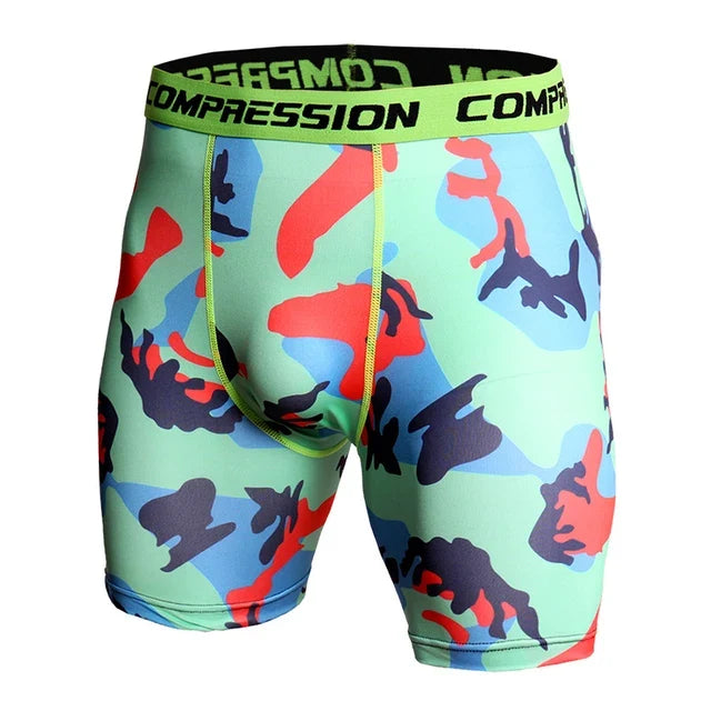 Camo Pixel Compression Shorts