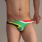 South Africa Flag Low Cut Swim Brief