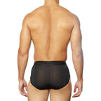 Carbon Mesh Tagless Hip Brief Black