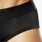 Carbon Mesh Tagless Hip Brief Black