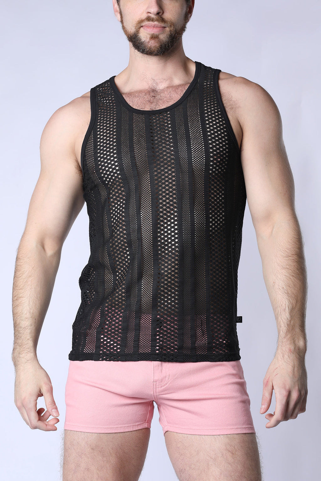 TIMOTEO Sicily Crochet Tank Top - Black