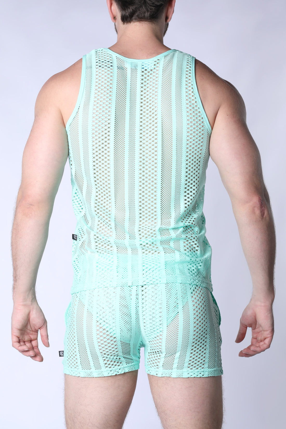 TIMOTEO Sicily Crochet Tank Top - Turquoise