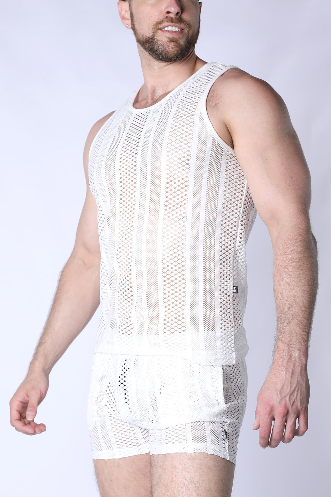 TIMOTEO Sicily Crochet Tank Top - White