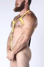 CELLBLOCK 13 Starter Mesh Elastic Body Harness - Yellow