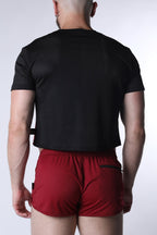 CELLBLOCK 13 Starter Mesh Crop Tee - Red
