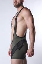 CELLBLOCK 13 Starter Mesh Zipper Singlet - Green