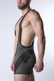 CELLBLOCK 13 Starter Mesh Zipper Singlet - Green