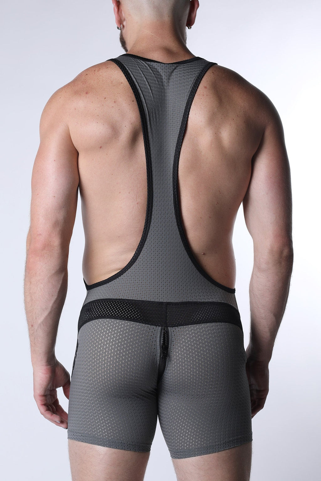 CELLBLOCK 13 Starter Mesh Zipper Singlet - Gray