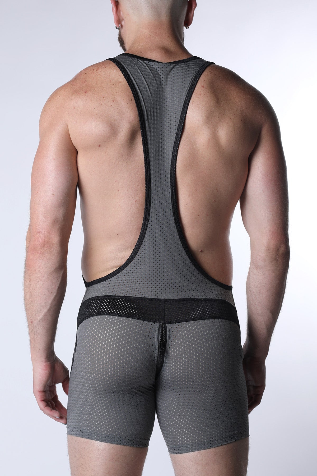 CELLBLOCK 13 Starter Mesh Zipper Singlet - Gray
