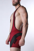 CELLBLOCK 13 Starter Mesh Zipper Singlet - Red
