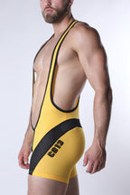 CELLBLOCK 13 Starter Mesh Zipper Singlet - Yellow