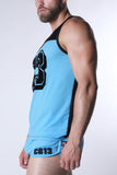 CELLBLOCK 13 Starter Mesh Tank Top - Blue
