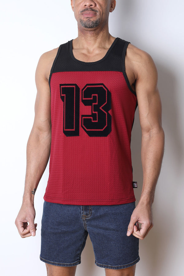 CELLBLOCK 13 Starter Mesh Tank Top - Red