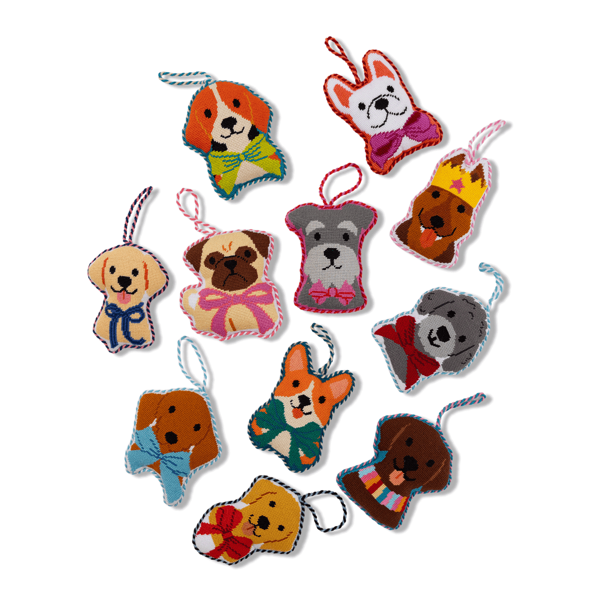 Needlepoint Icon Ornament - German Shepherd