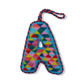 Needlepoint Monogram Ornament - A