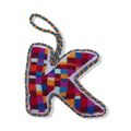 Needlepoint Monogram Ornament - K