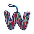 Needlepoint Monogram Ornament - W