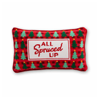 All Spruced Up Needlepoint Pillow