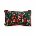 Merry Era Needlepoint Pillow