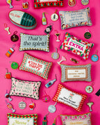 A Tini Bit Merry Needlepoint Pillow