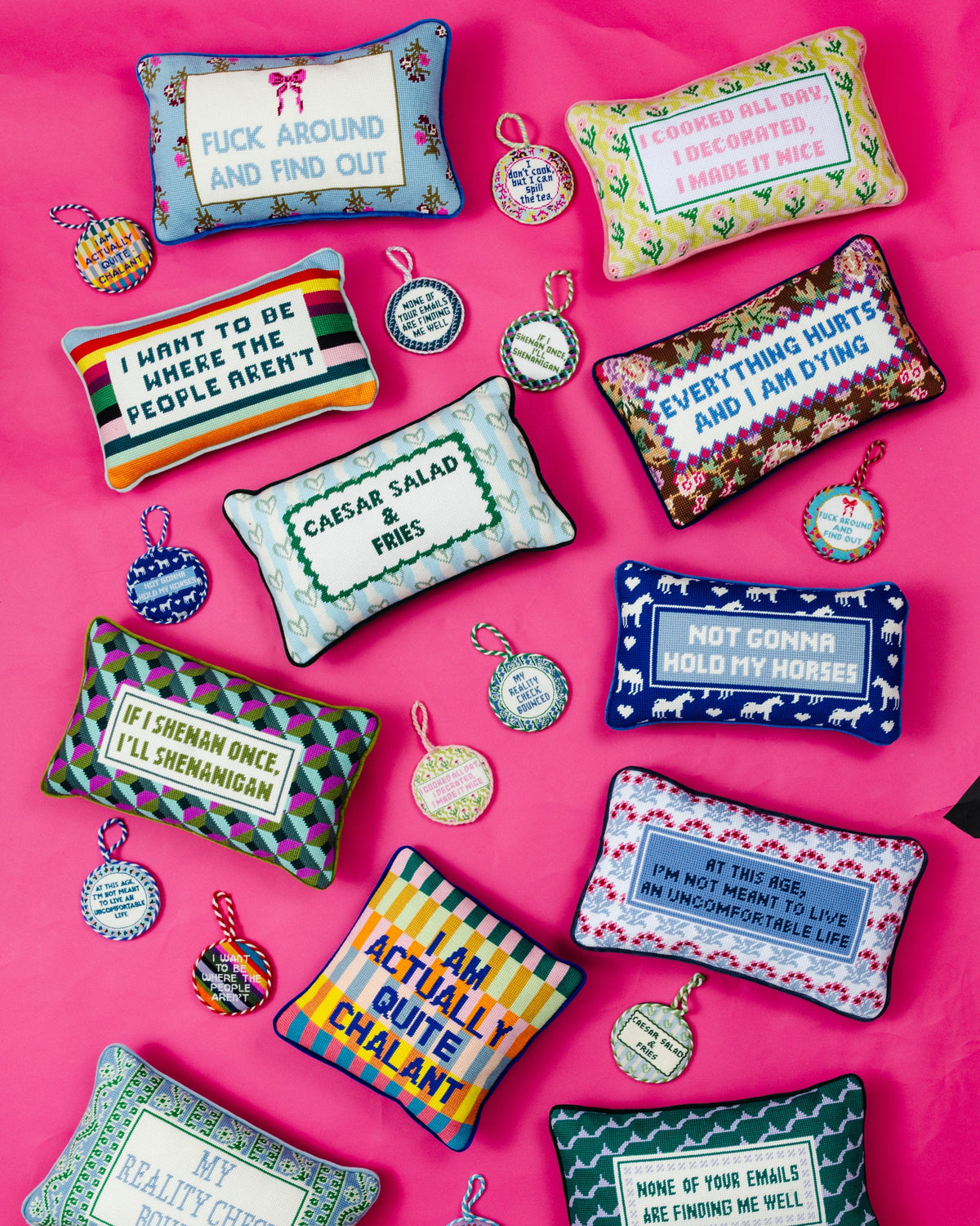 Where the People Aren't Needlepoint Pillow