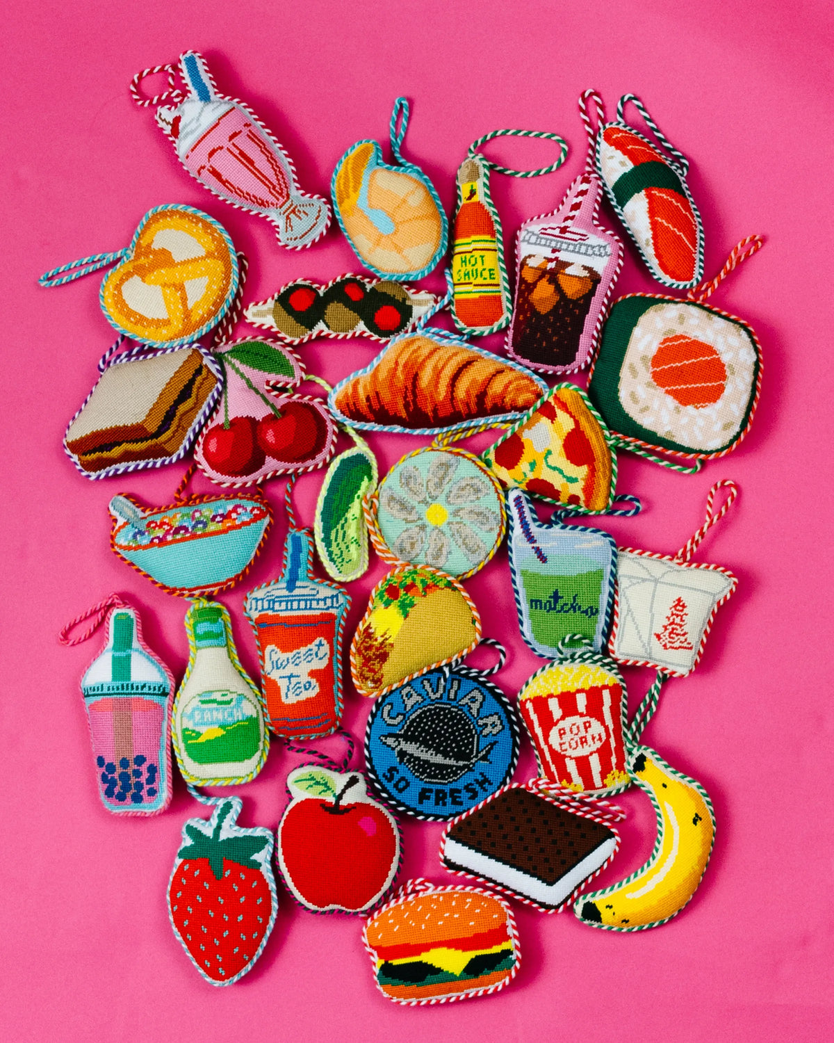 Needlepoint Icon Ornament - Pickle