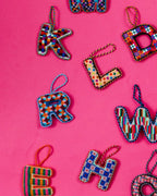 Needlepoint Monogram Ornament - R