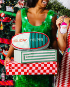 Holiday Helper Needlepoint Pillow