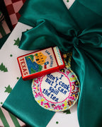 Needlepoint Ornament - Spill the Tea