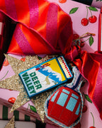 Needlepoint Icon Ornament - Ski Lift