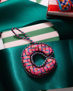 Needlepoint Monogram Ornament - C