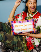 Everything's Fine Needlepoint Pillow