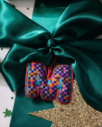 Needlepoint Monogram Ornament - M