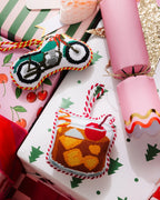 Needlepoint Icon Ornament - Old Fashioned