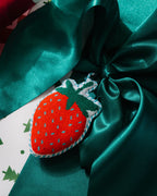 Needlepoint Icon Ornament - Strawberry