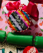 Needlepoint Ornament - Where the People Aren't