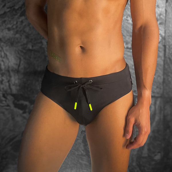 Modern Classic Swim Brief - Jet Black