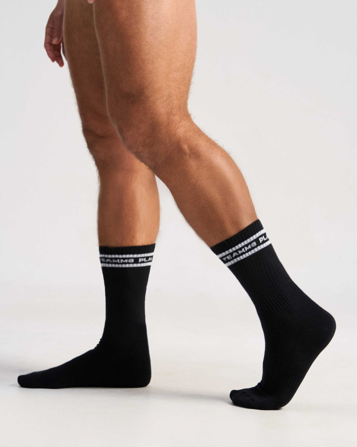 TEAMM8 Locker Room Crew Socks Black