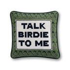Talk Birdie To Me Needlepoint Pillow