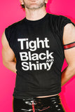 Tight Black and Shiny Tee by Peachy Kings