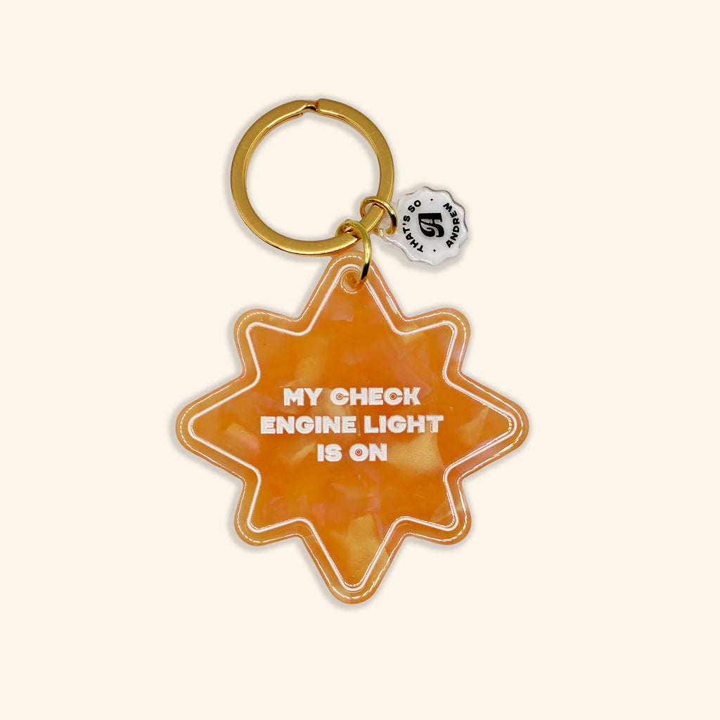 Check Engine Light is On | Motel Style Keychain