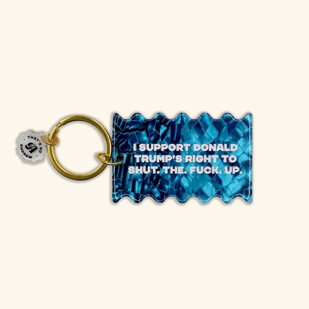 Trump's Right to STFU | Motel Style Keychain